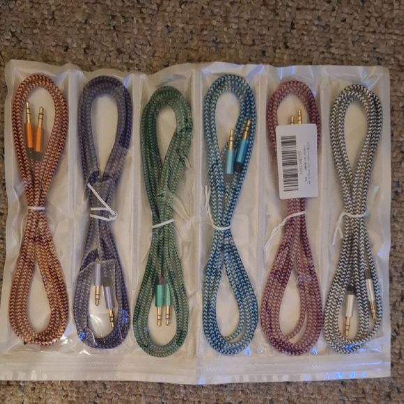 Braided Audio Cable Set - Multicolor - Picture 1 of 2